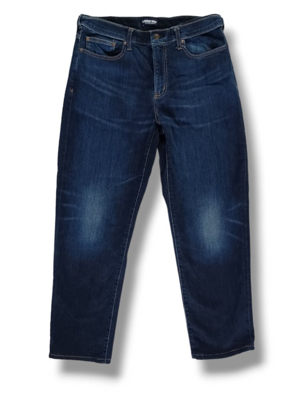 Land's End Men's Jeans Square Rigger Traditional Fit Straight Leg Size 35 x 29